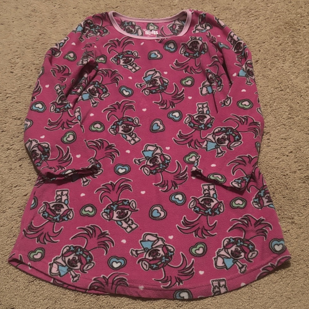Girls Trolls Fleece Nightgown